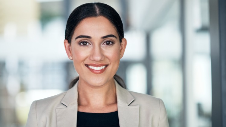 Smiling professional woman