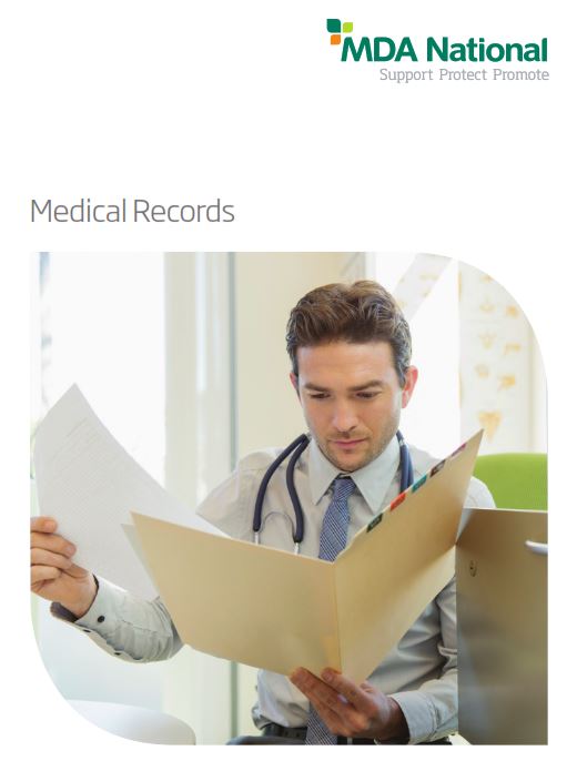 Medical documentation booklet
