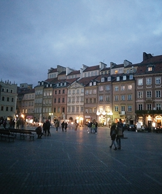 Poland old town square