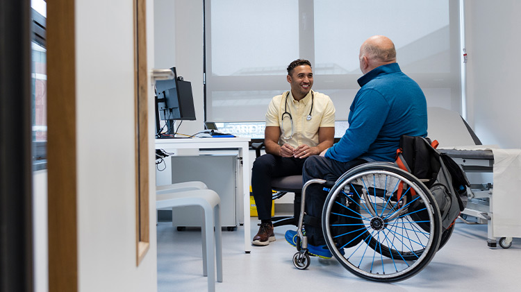 Consultation with patient